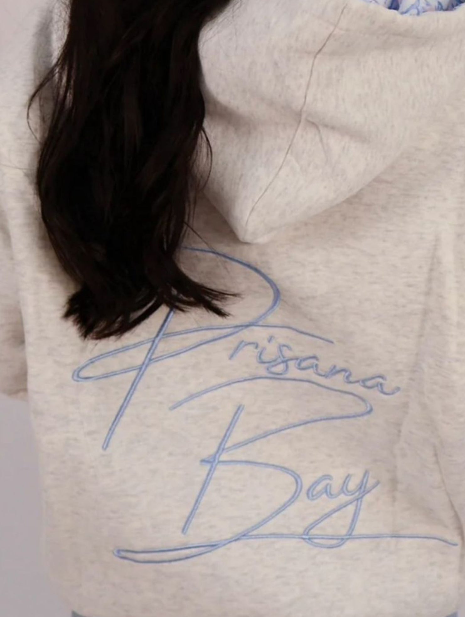 Star Embroidered Hooded Loose Sweatshirt