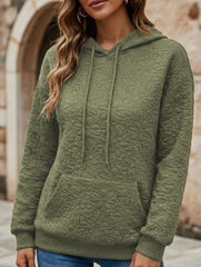 Textured Hooded Long Sleeve Sweatshirt_CWOHOL00811