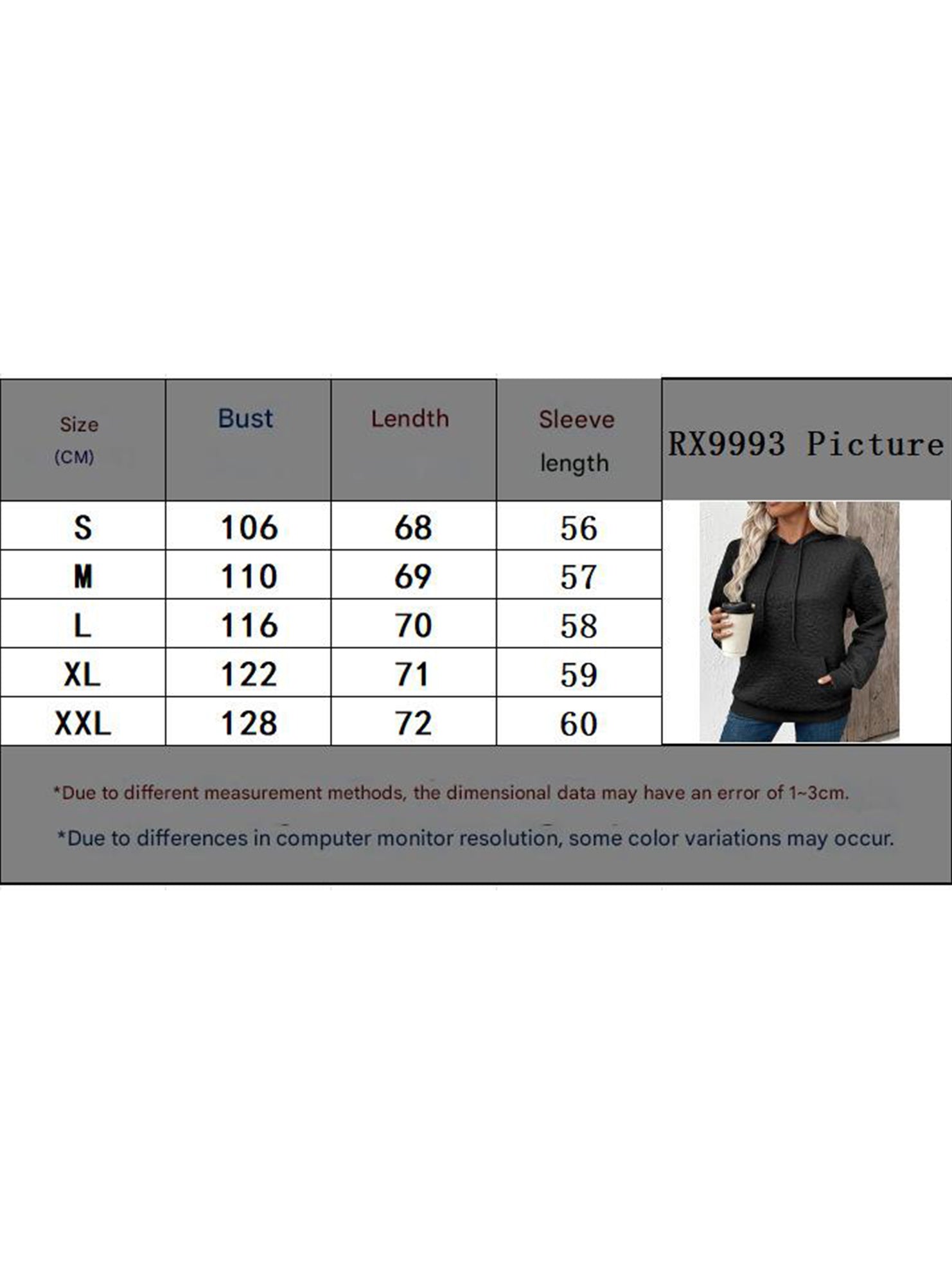 Textured Hooded Long Sleeve Sweatshirt_CWOHOL00811