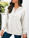 Lace Up Hooded Casual Sweatshirt_CWOHOL00825