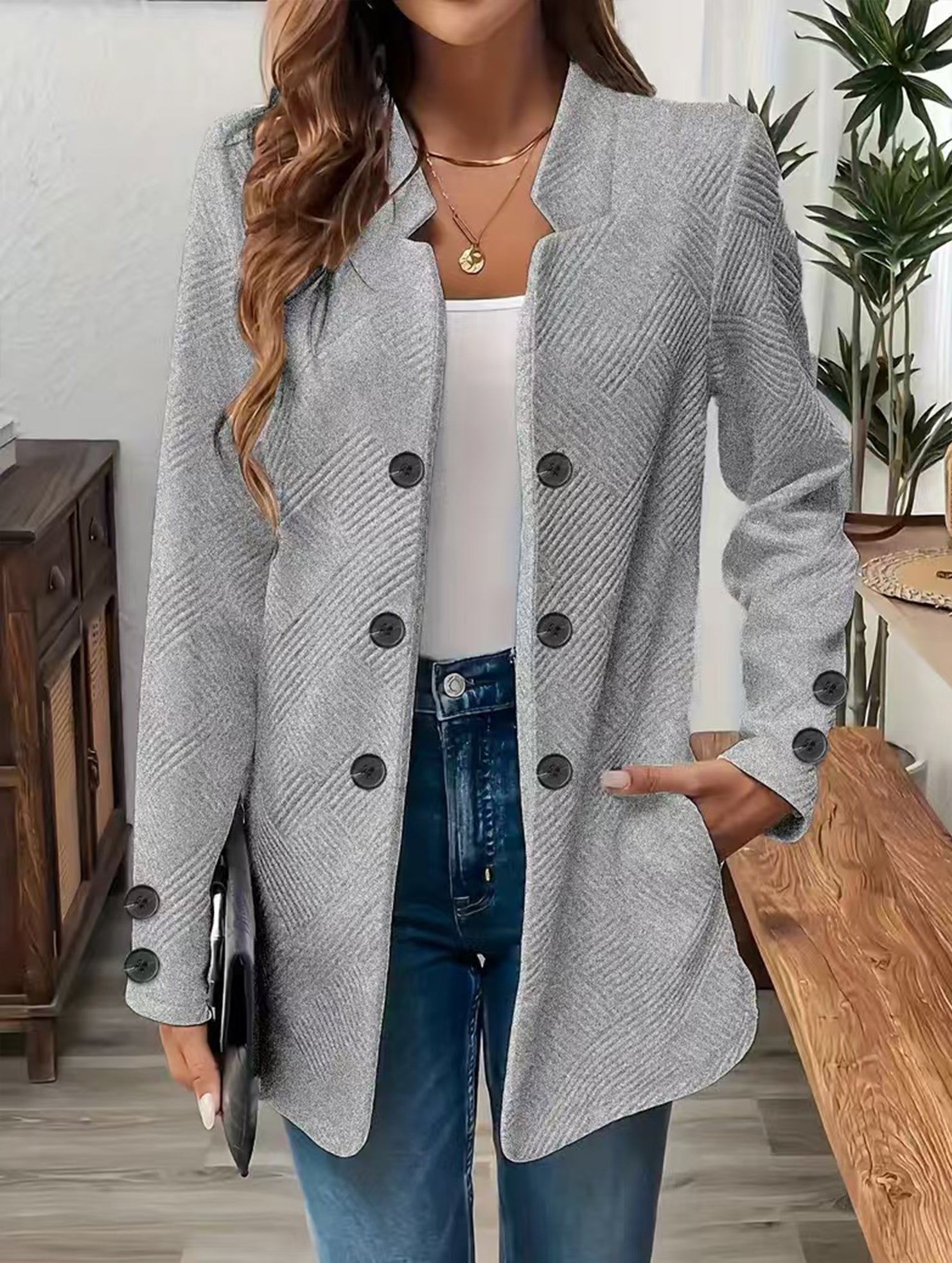 Three double-button jacket and suit