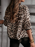Vintage leopard print loose jacket