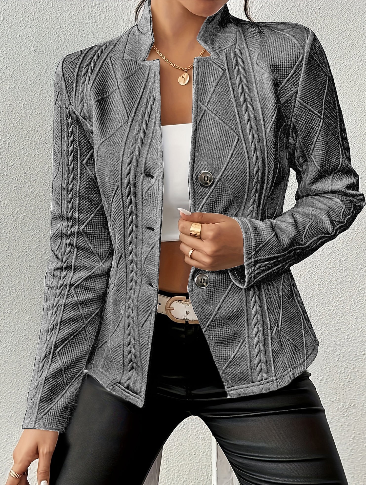Casual button-down blazer
