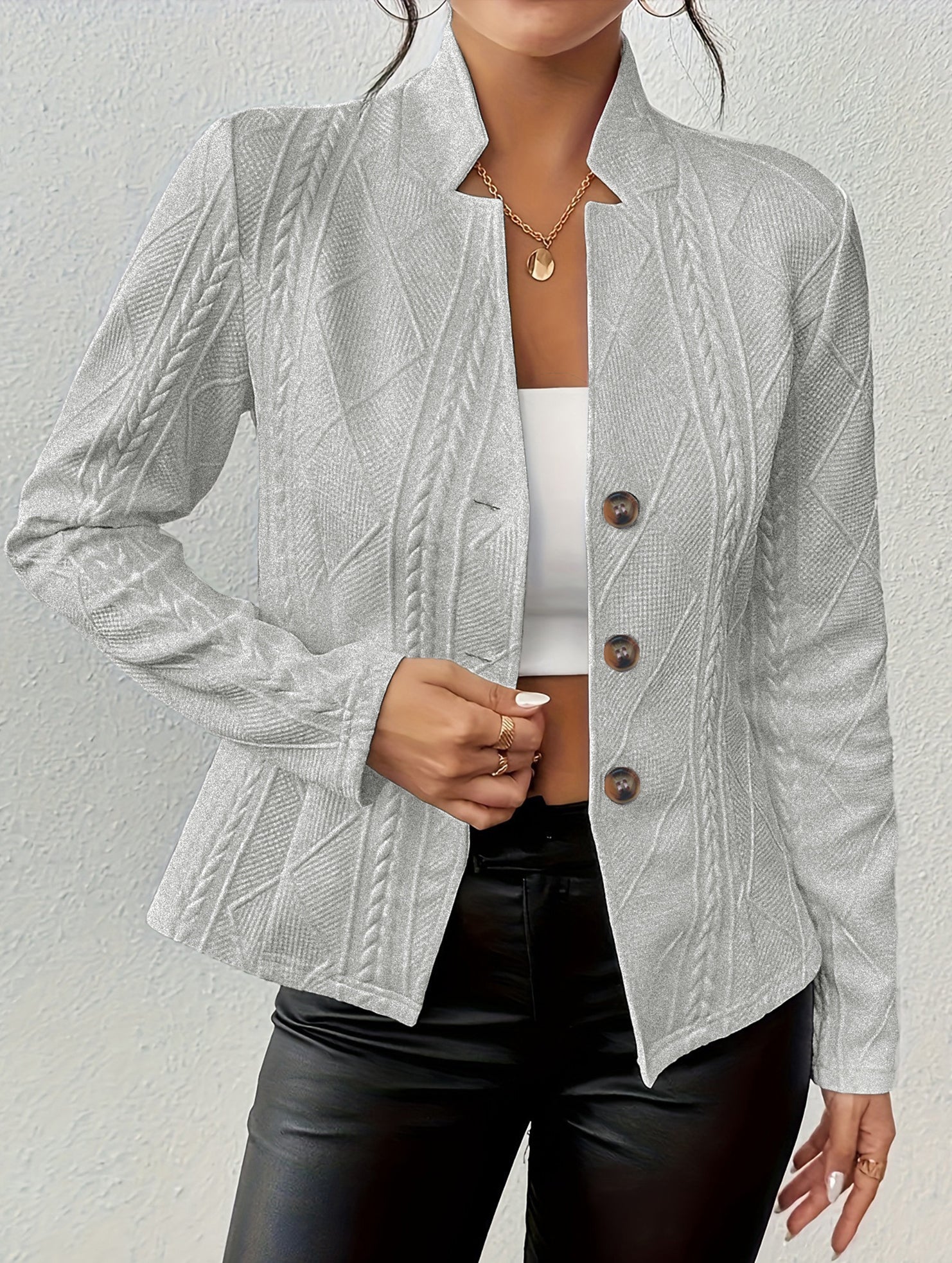 Casual button-down blazer