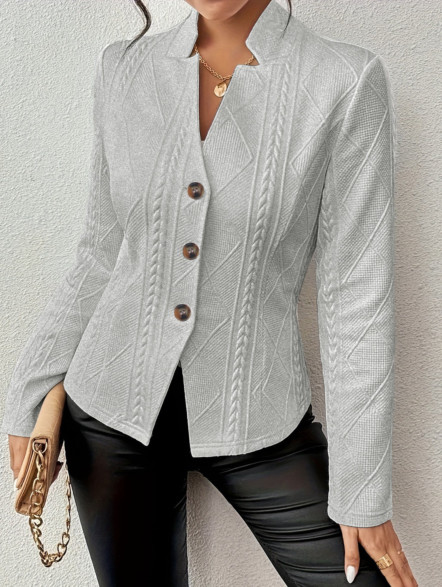 Casual button-down blazer