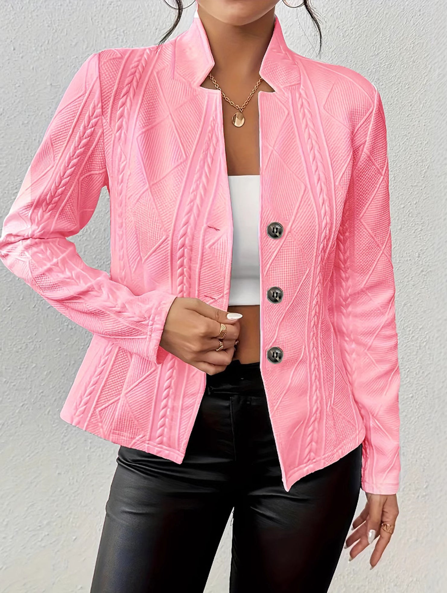 Casual button-down blazer