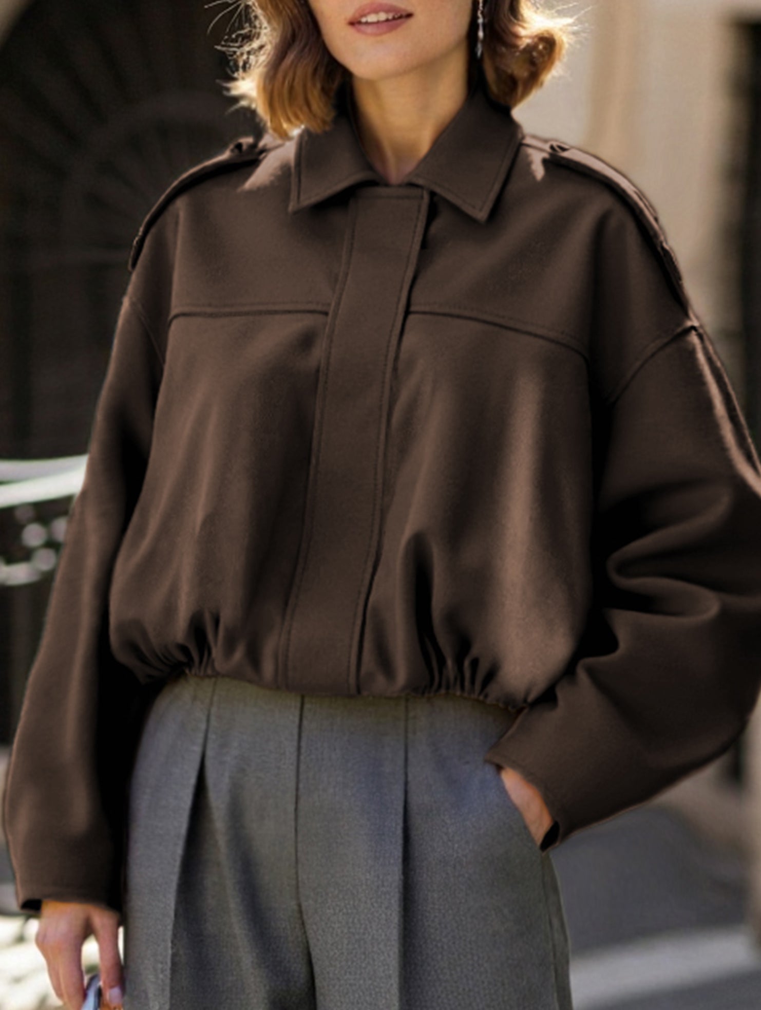 Vintage punk suede jacket