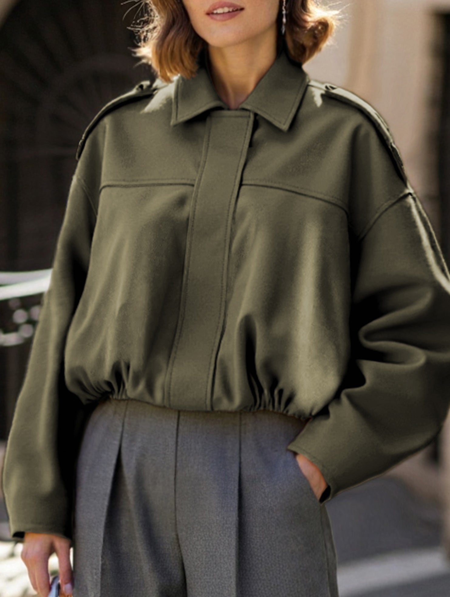 Vintage punk suede jacket