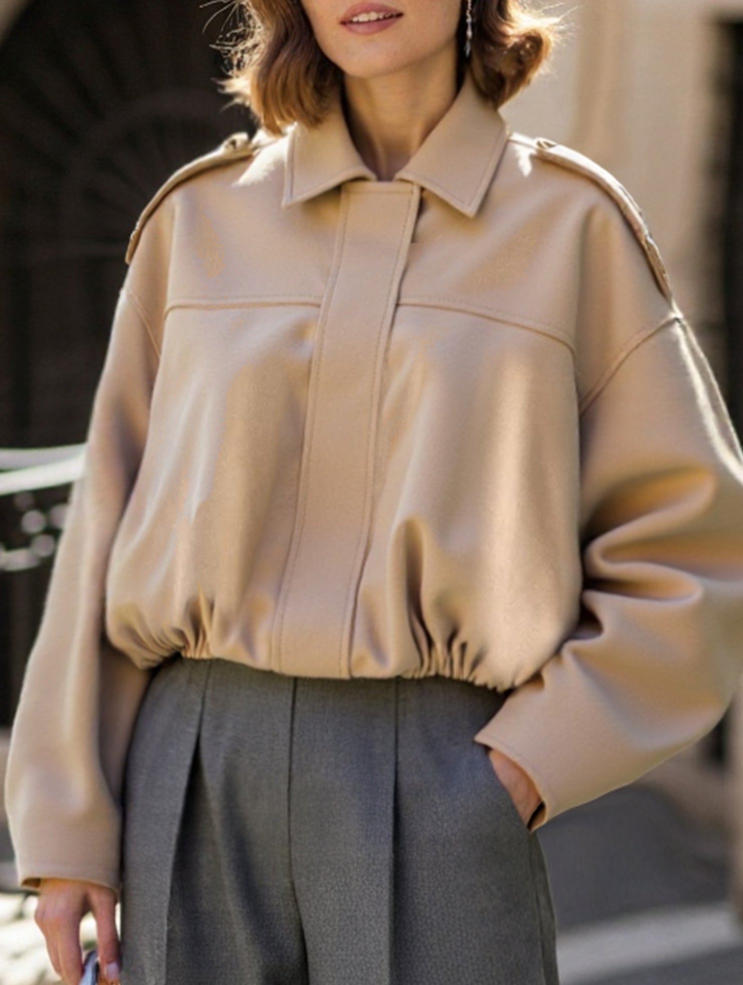 Vintage punk suede jacket