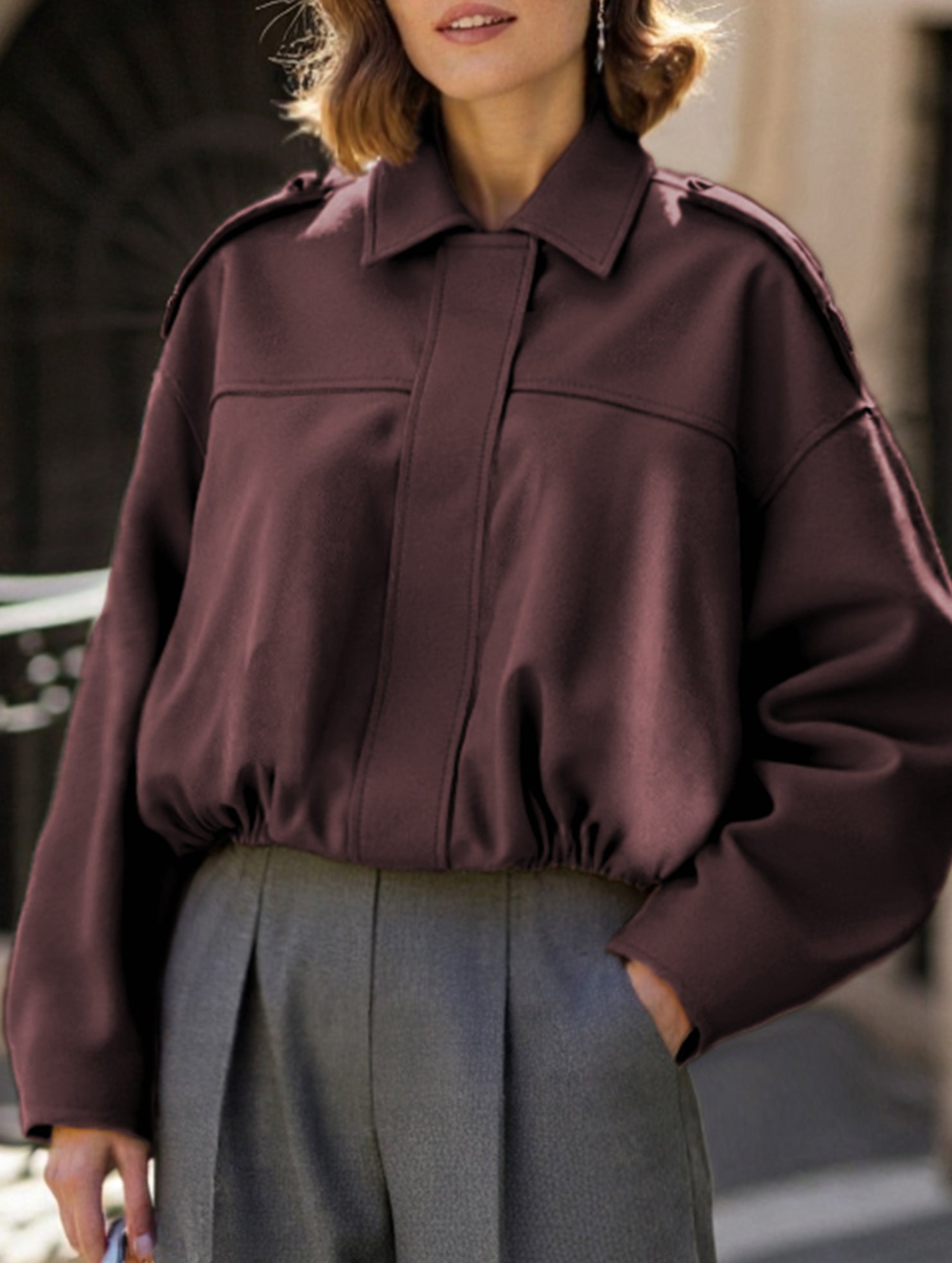 Vintage punk suede jacket