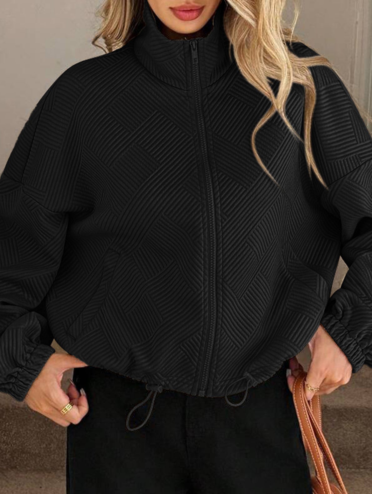 women's loose baseball jacket