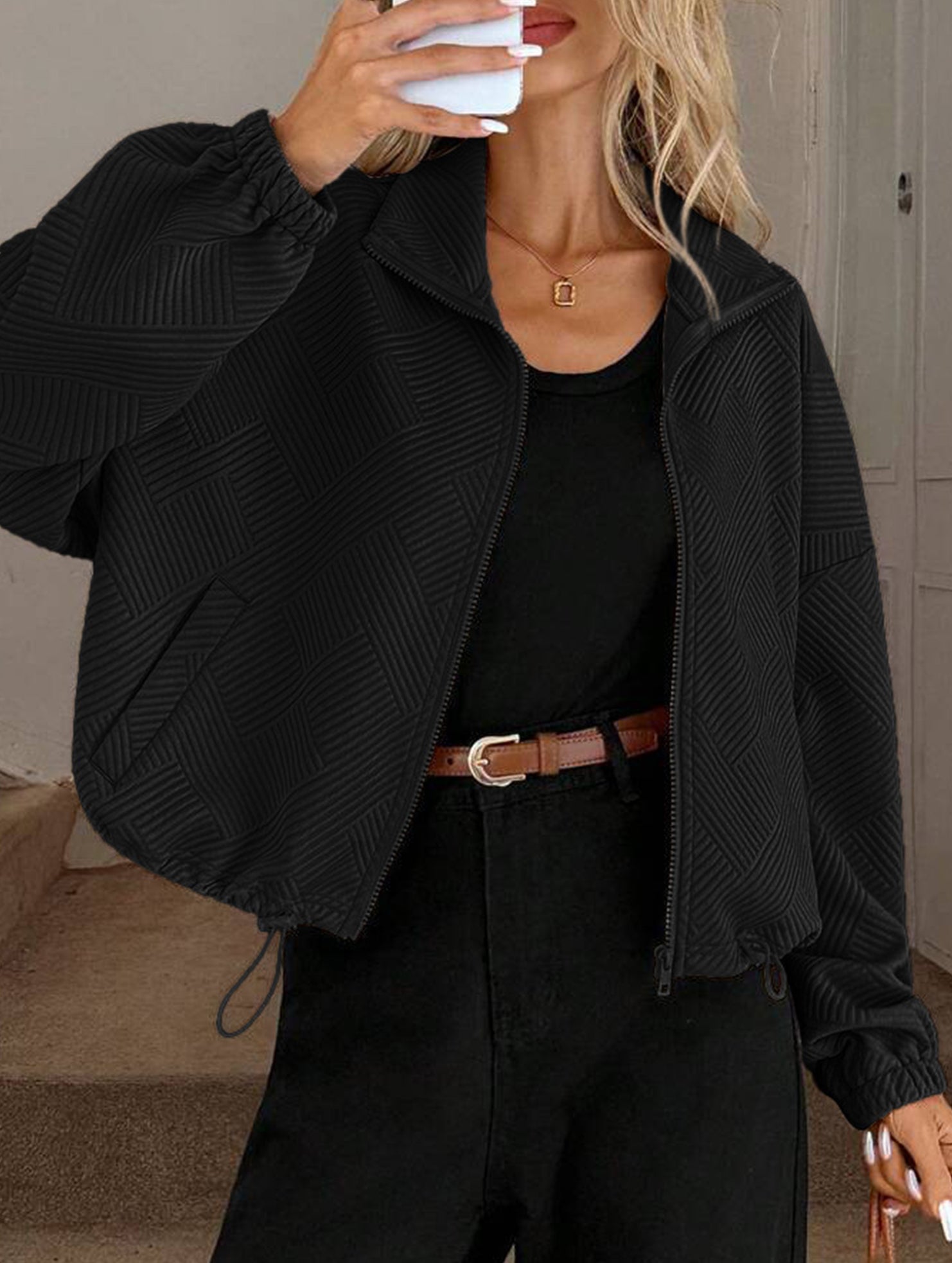 women's loose baseball jacket