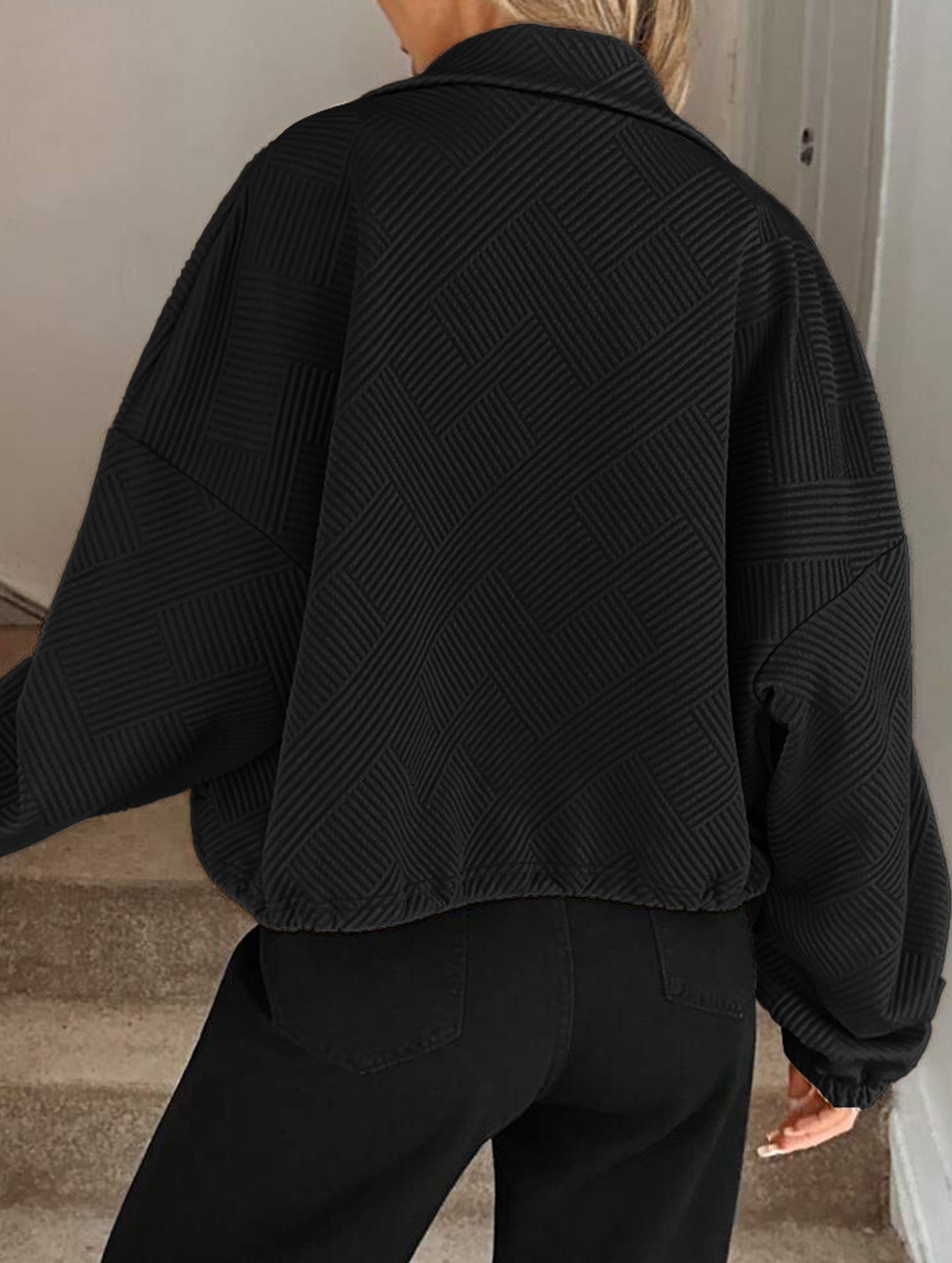 women's loose baseball jacket