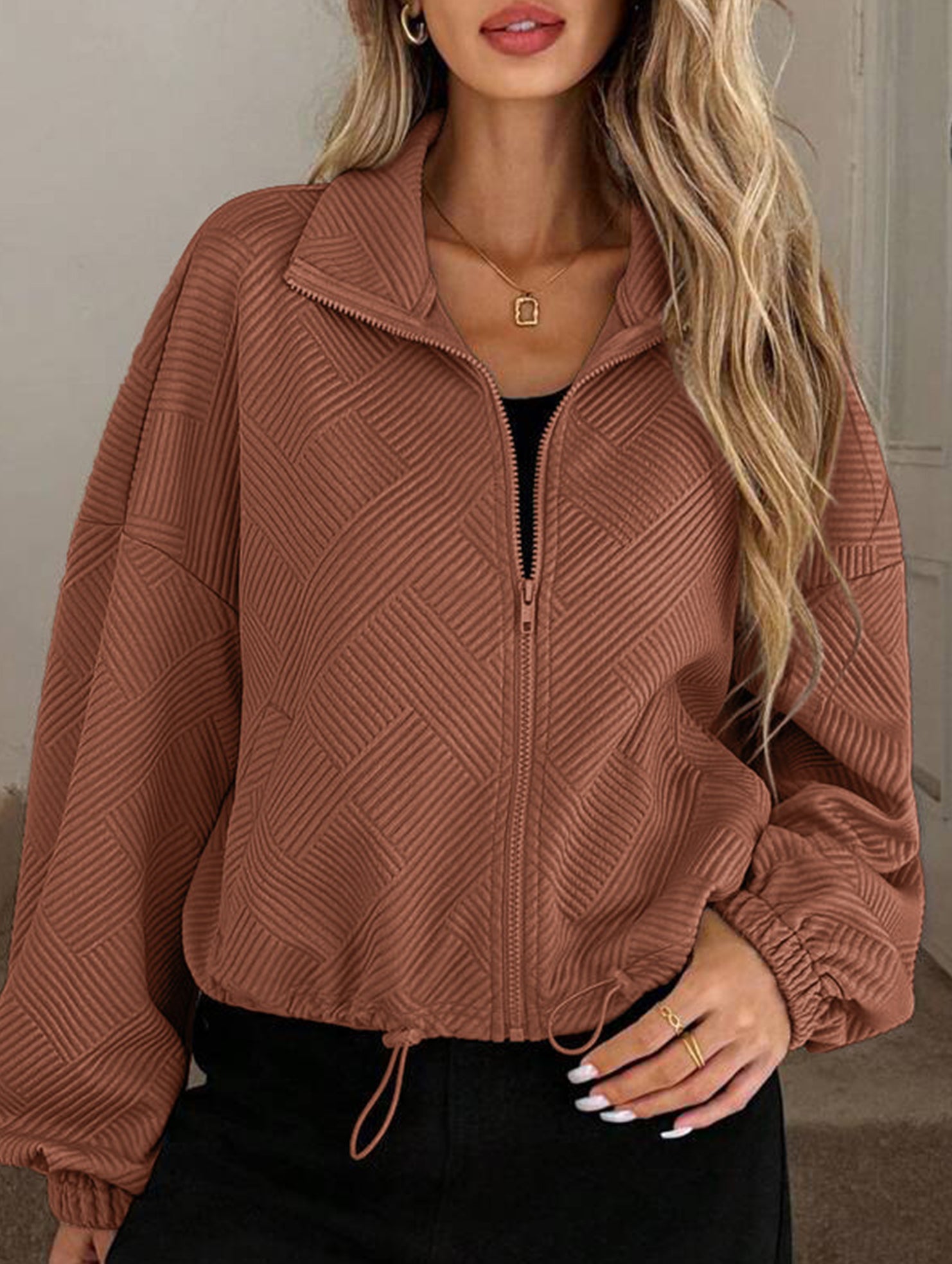 women's loose baseball jacket