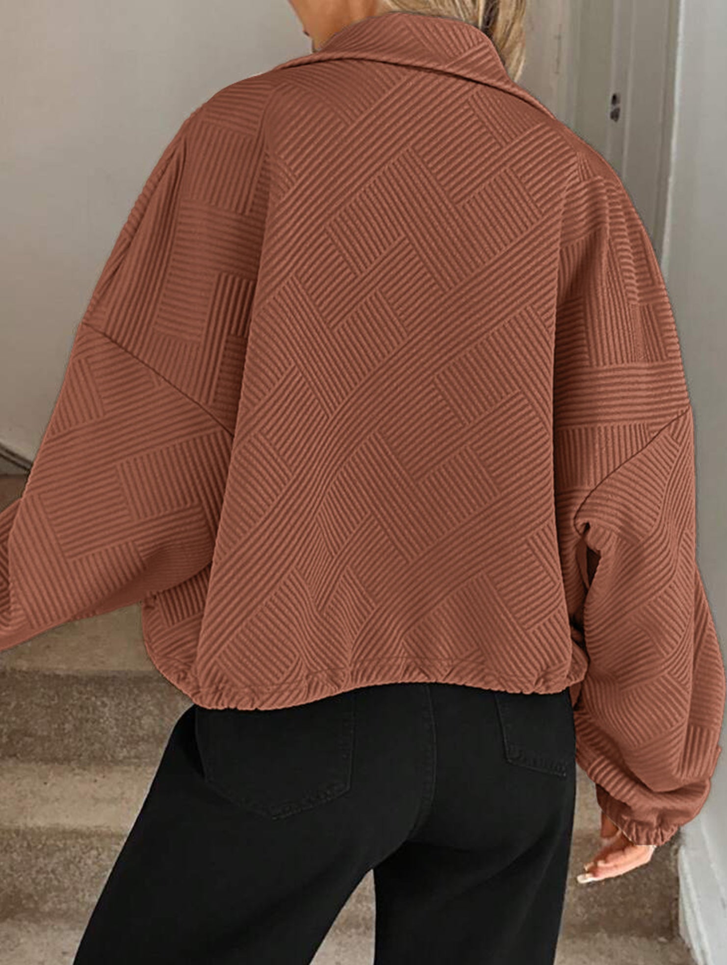 women's loose baseball jacket