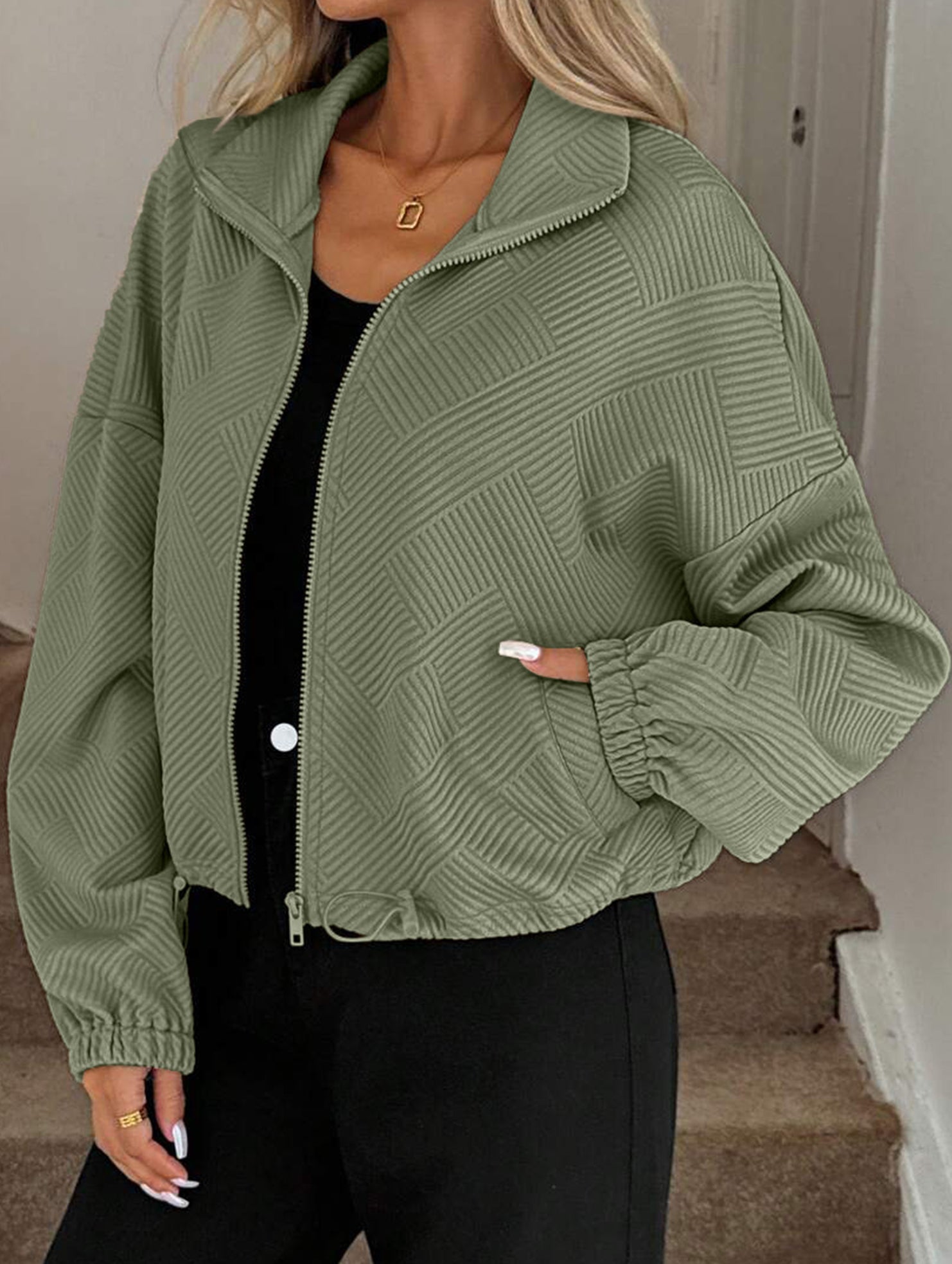 women's loose baseball jacket