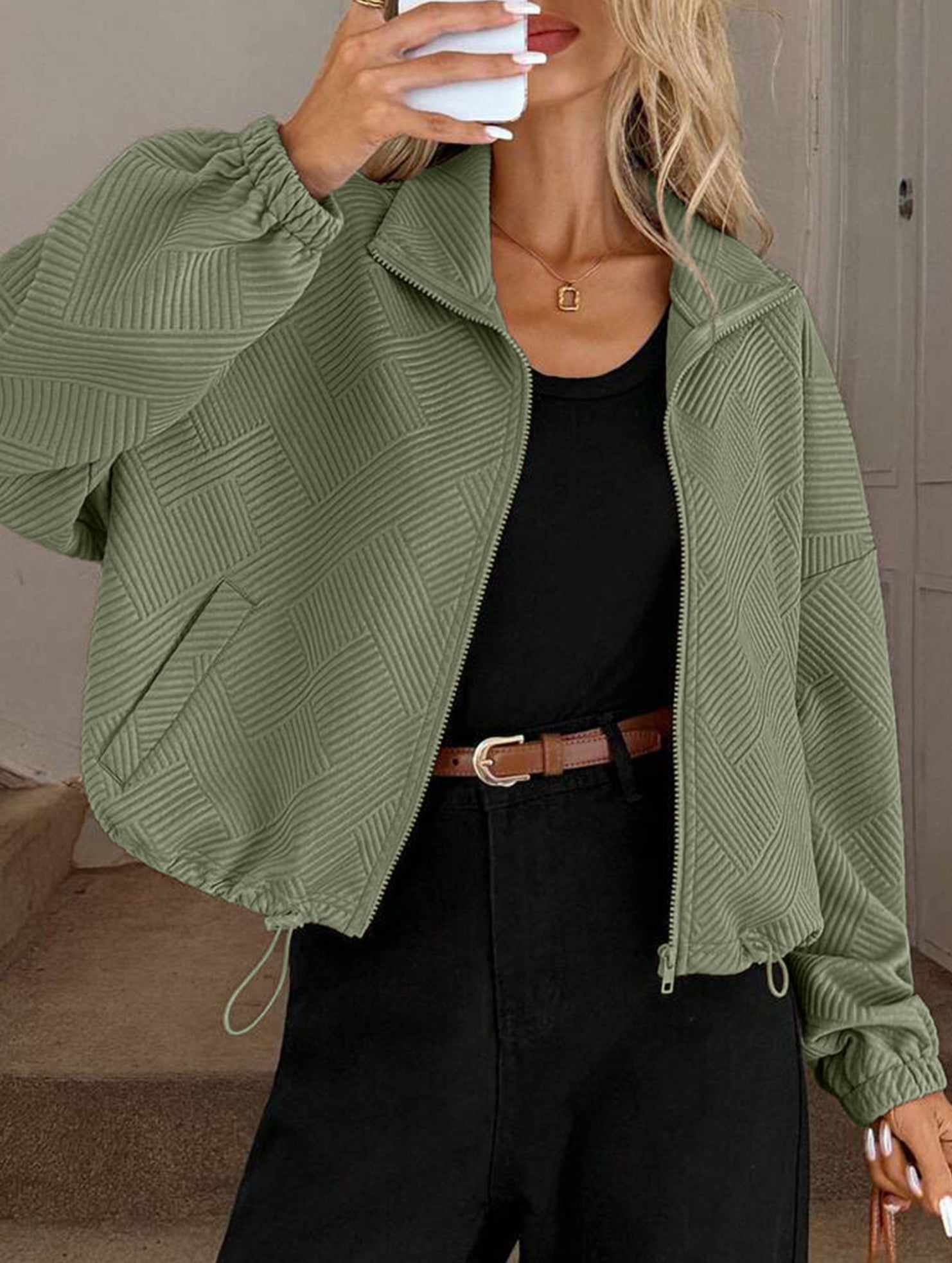 women's loose baseball jacket