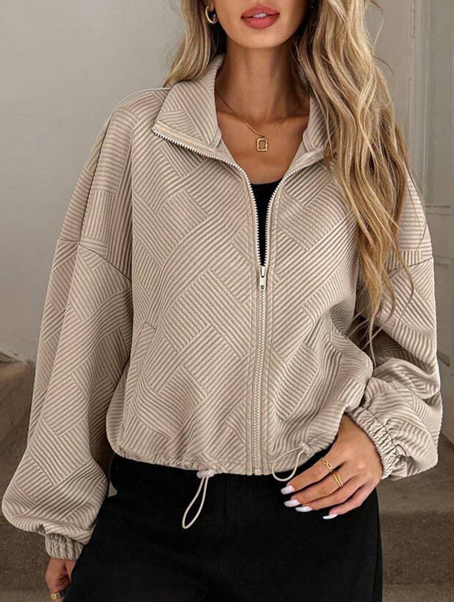 women's loose baseball jacket