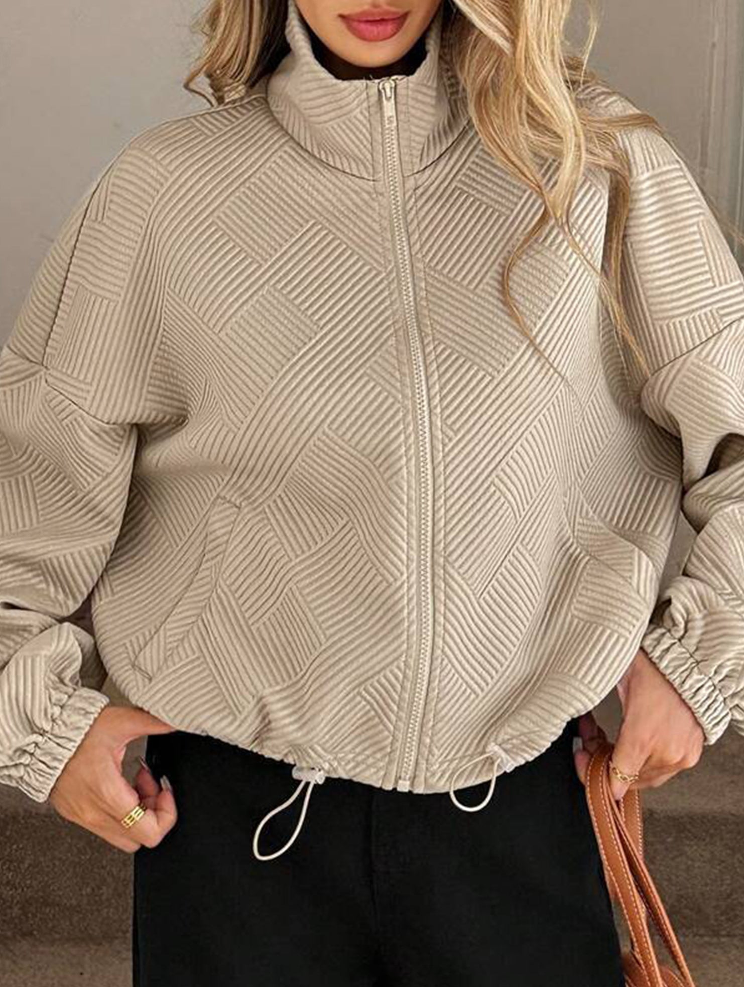 women's loose baseball jacket