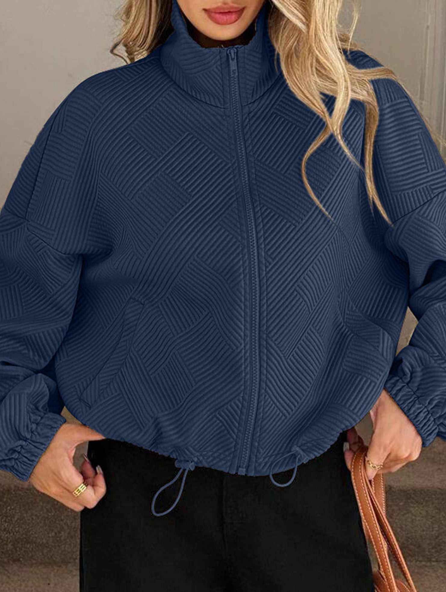 women's loose baseball jacket