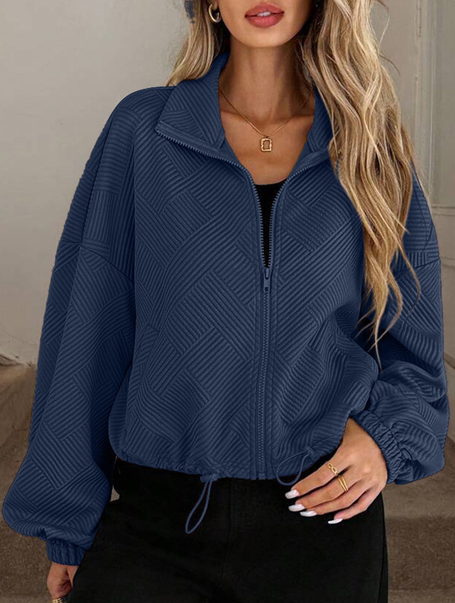 women's loose baseball jacket