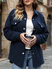 Minimalist style single-breasted multi-button jacket