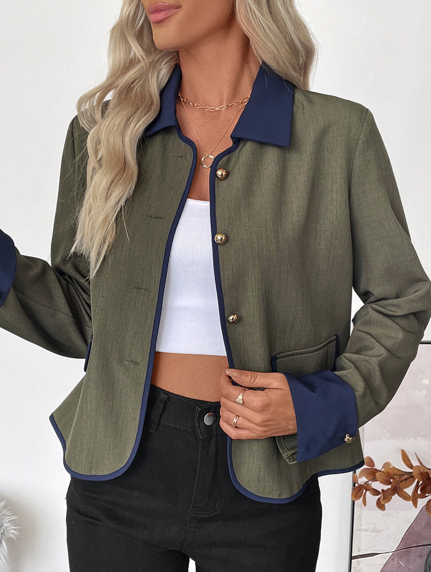 Retro patchwork Chanel-style jacket