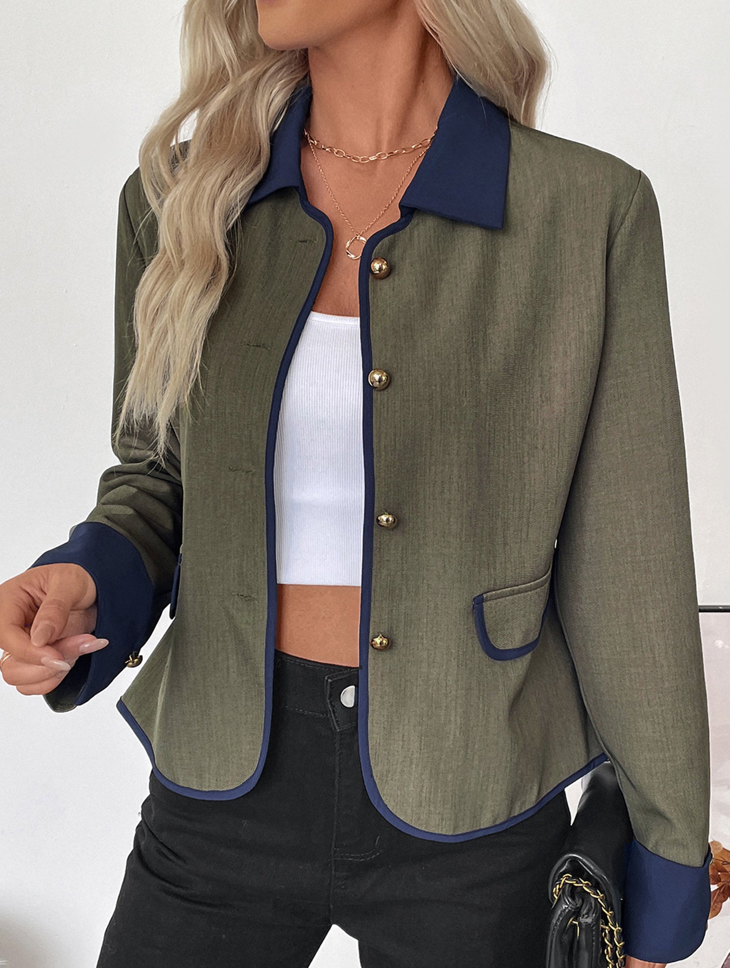 Retro patchwork Chanel-style jacket