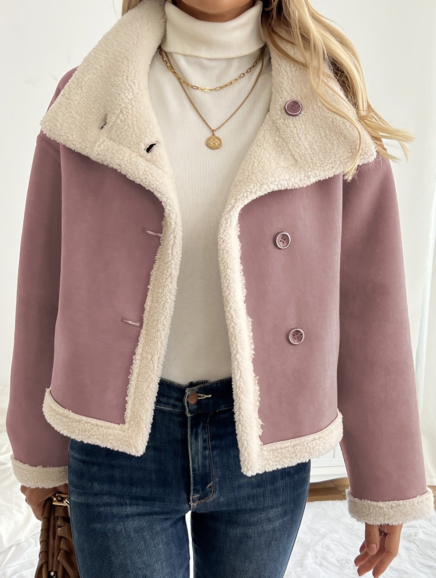 Warm and comfortable long-sleeved jacket