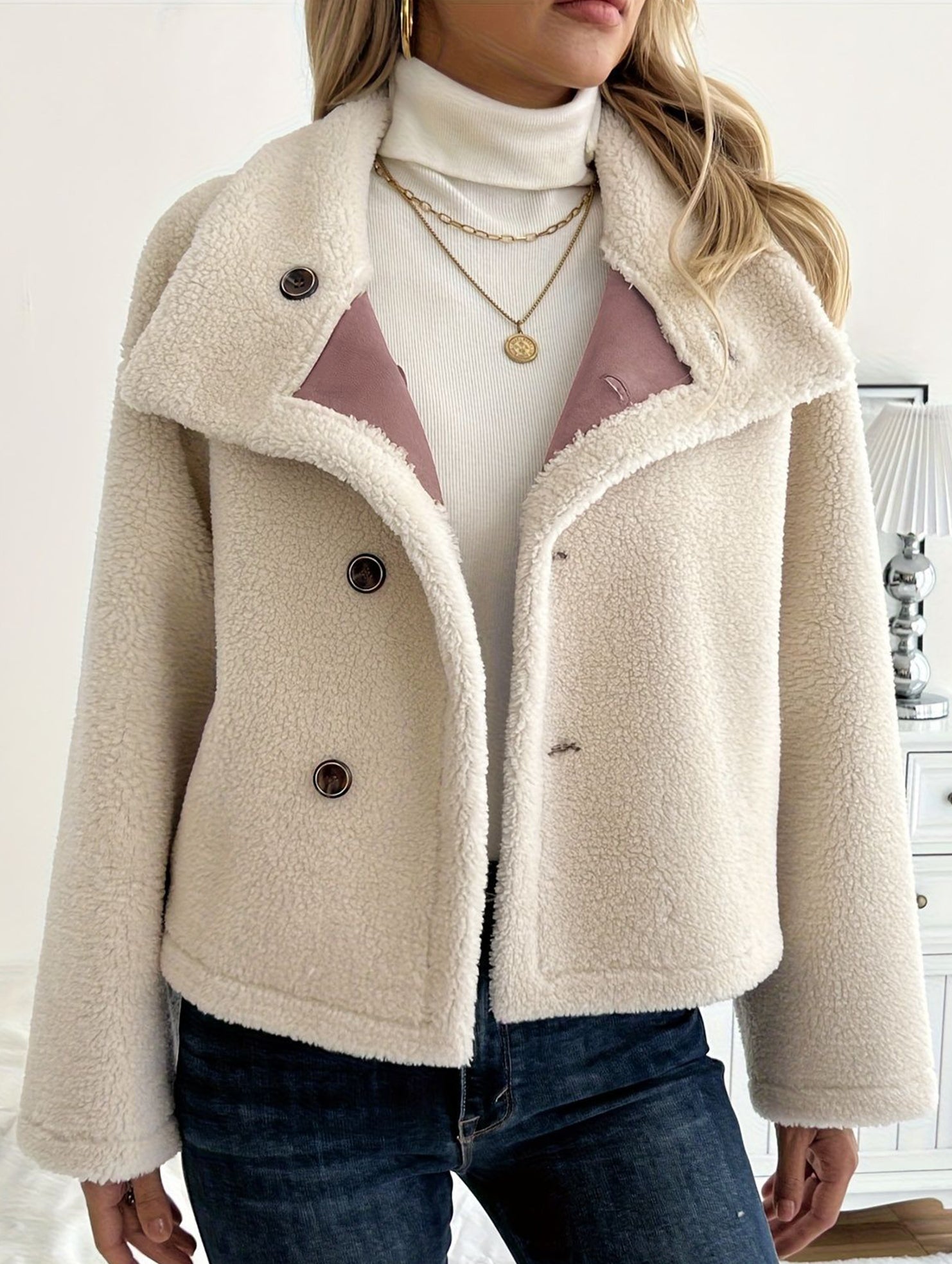 Warm and comfortable long-sleeved jacket