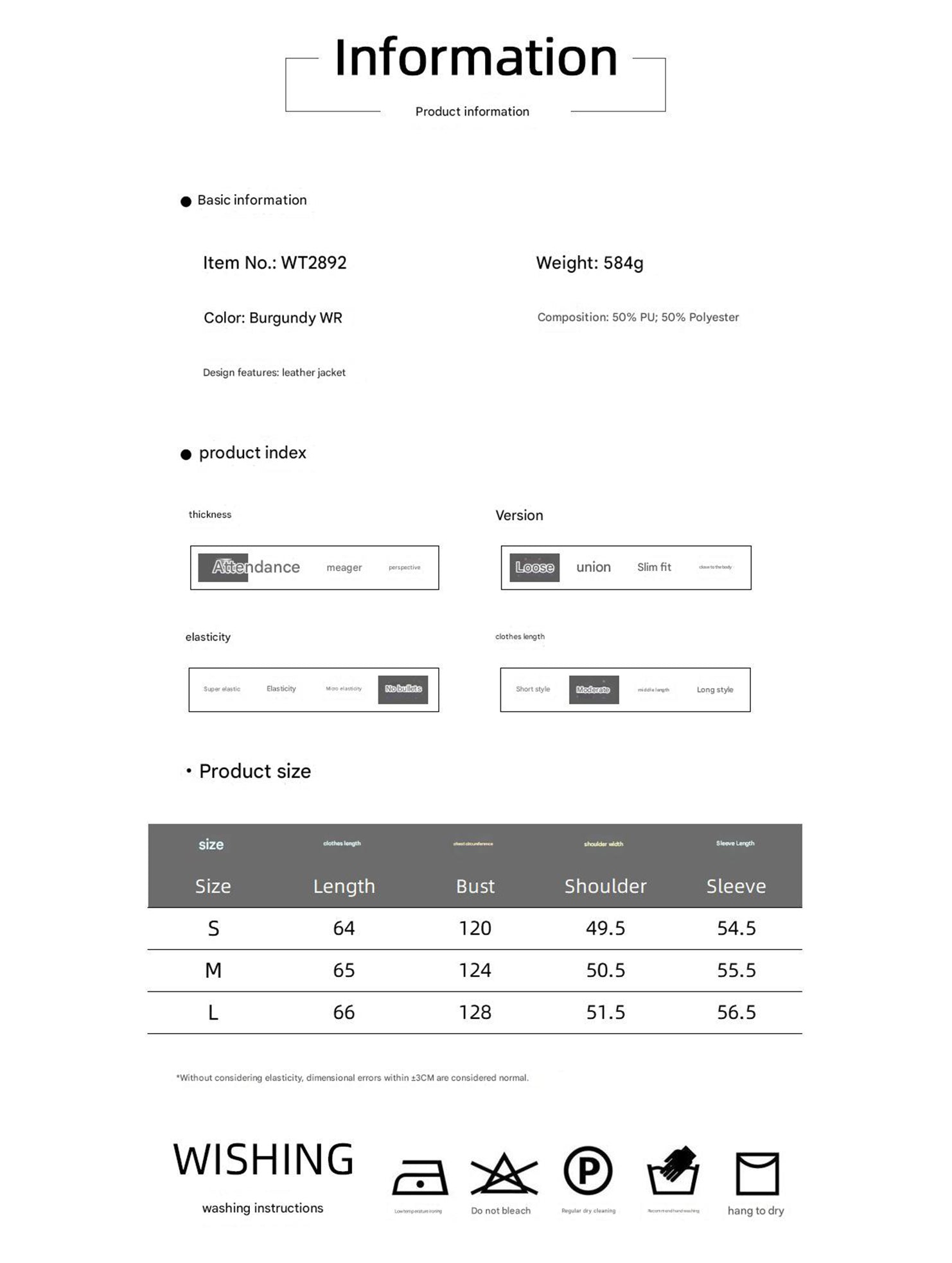 Stylish Loose-fitting Motorcycle Leather Jacket