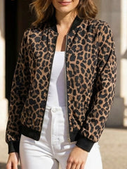 Stylish solid color patchwork lightweight jacket
