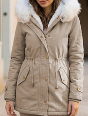Thick and warm mid-length coat
