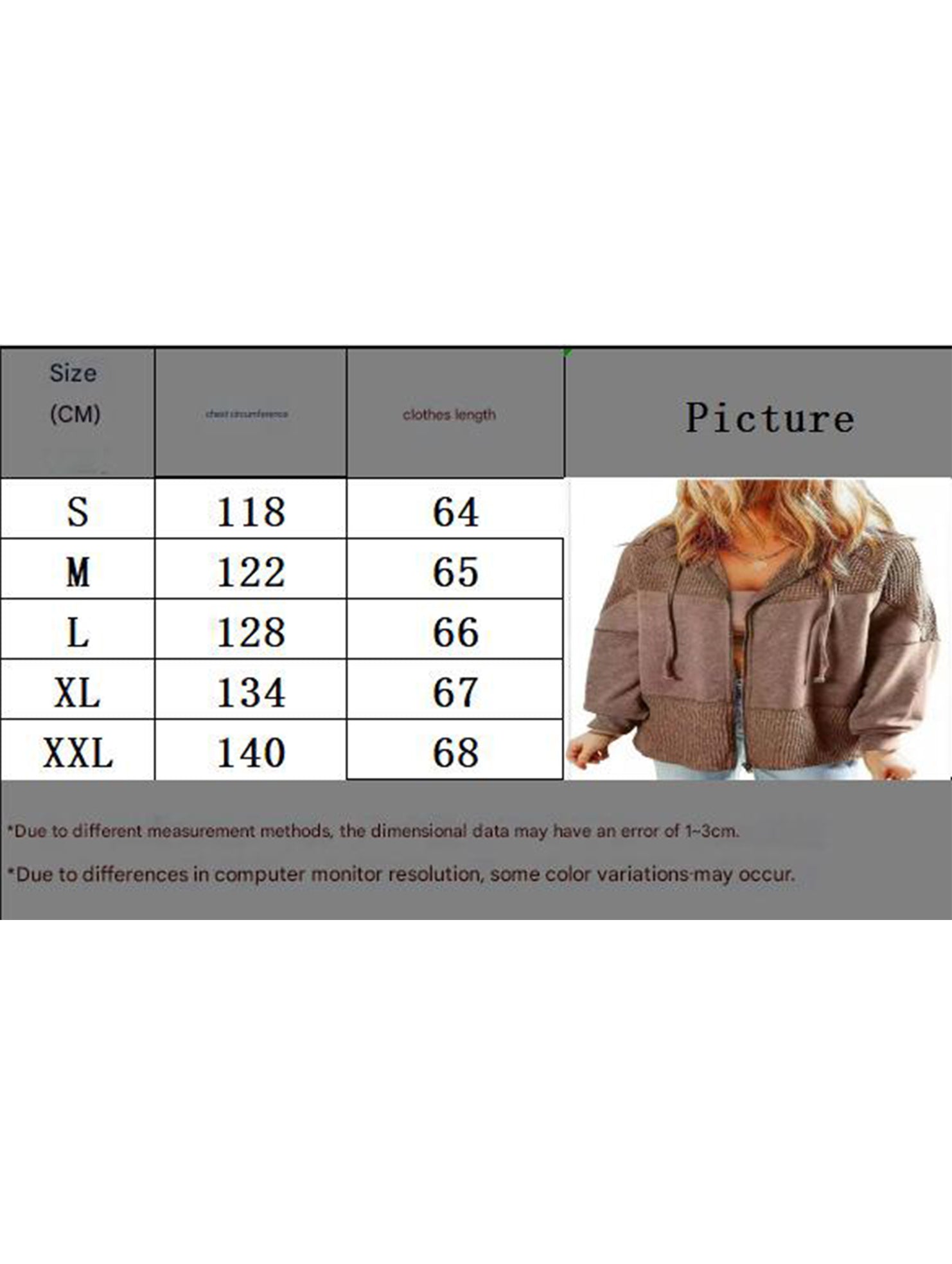 Color Block Hooded Washed Drawstring Jacket_CWOJA01826