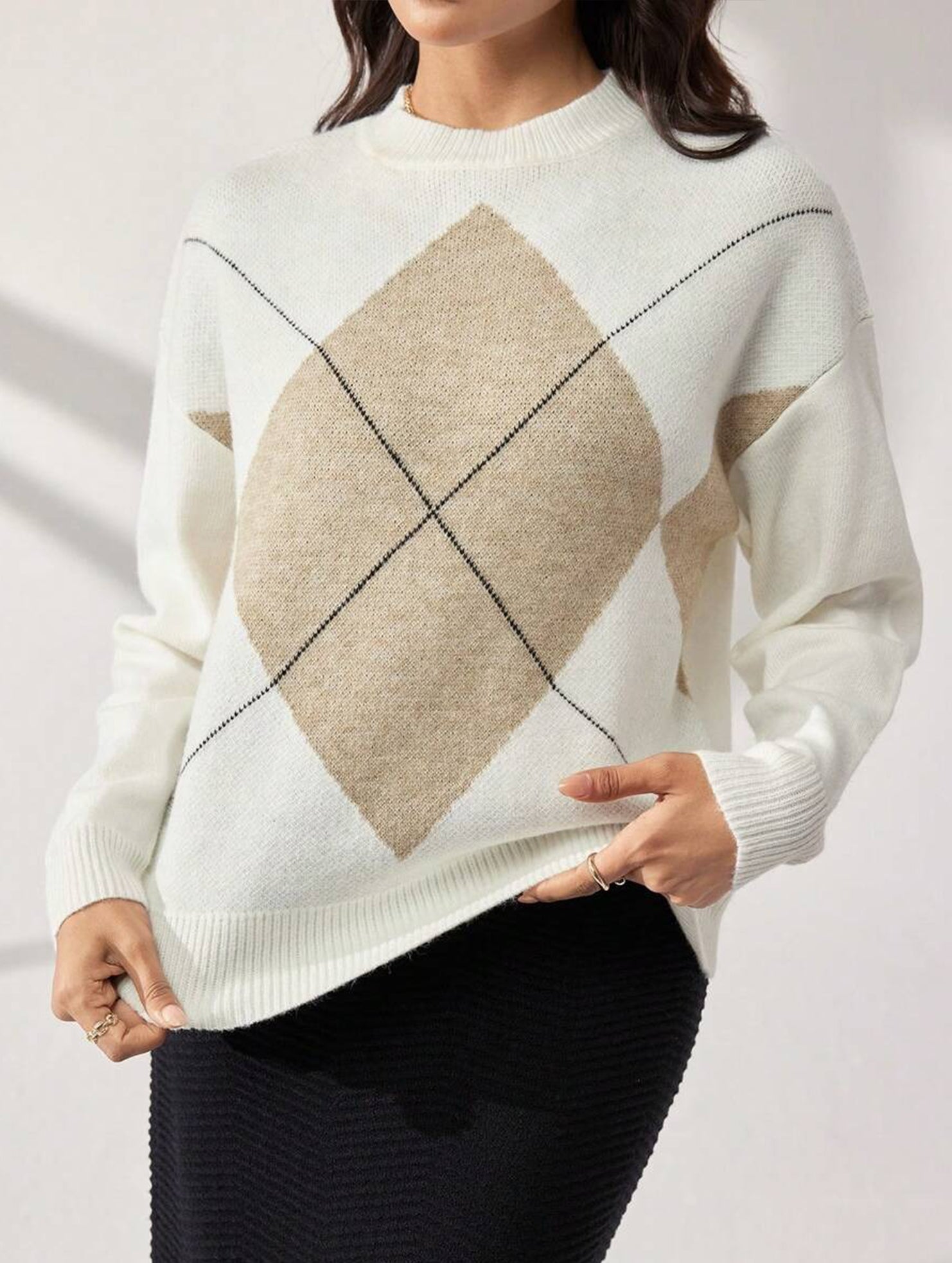Casual loose long-sleeved sweater