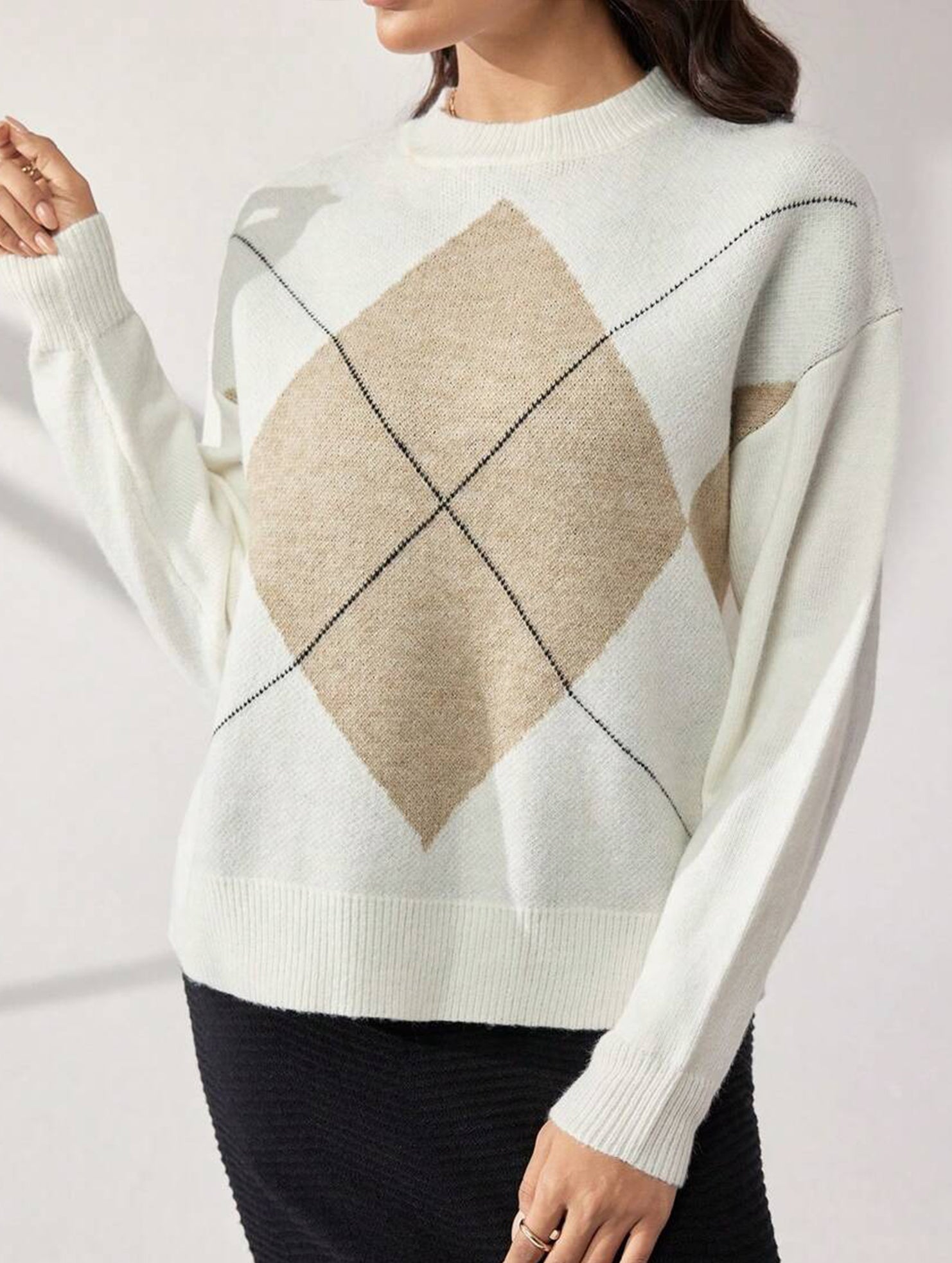Casual loose long-sleeved sweater