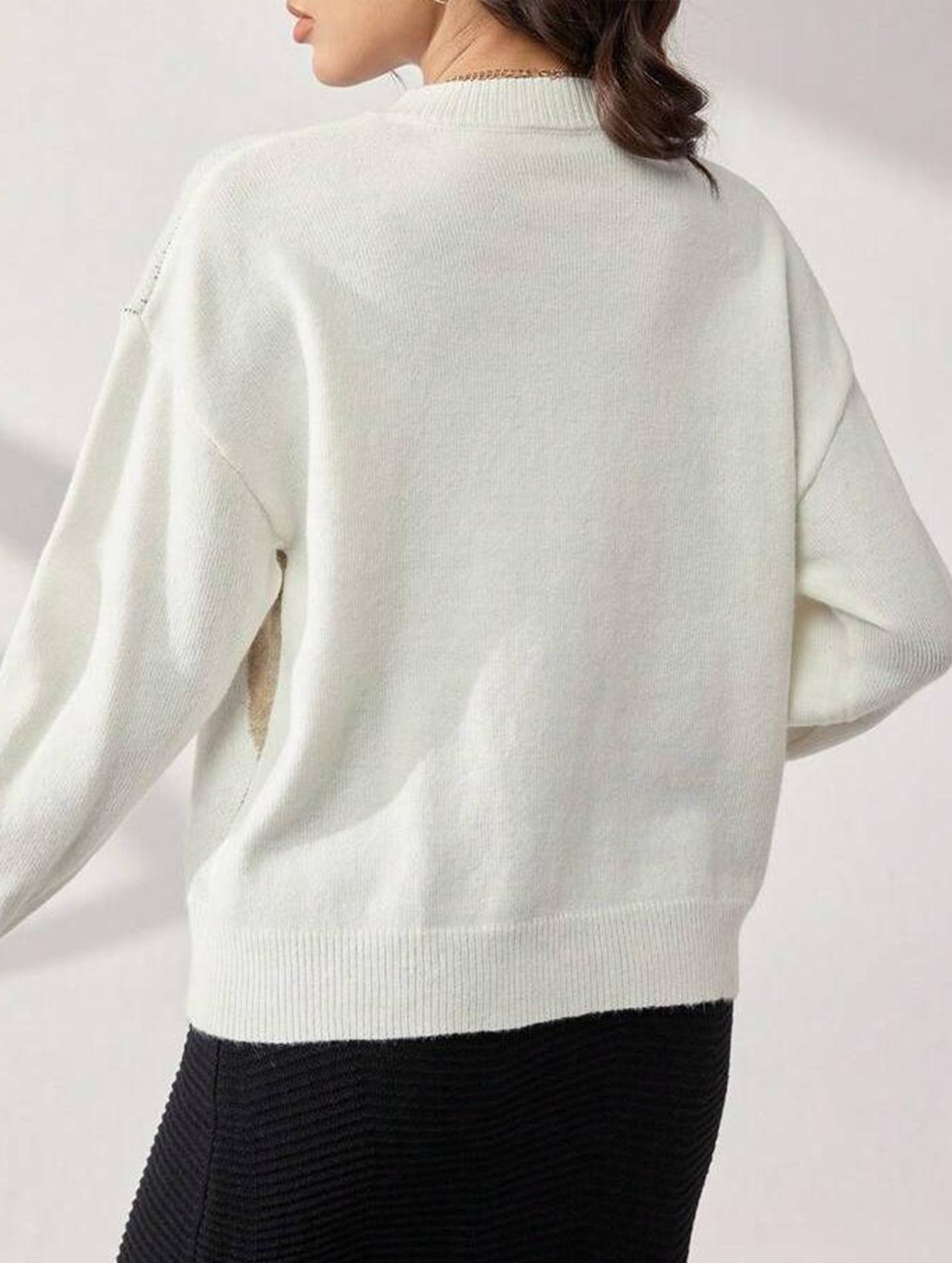 Casual loose long-sleeved sweater