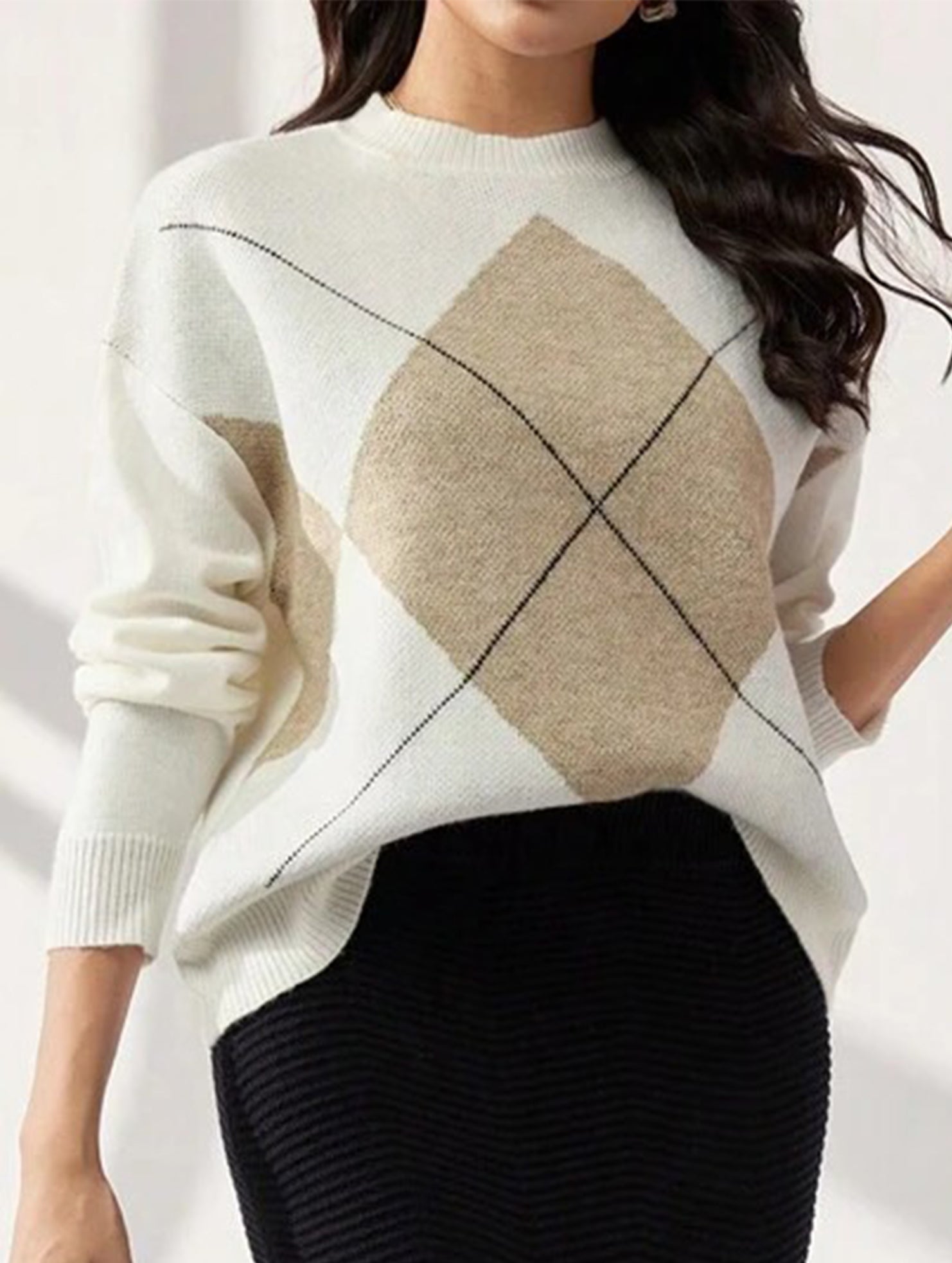 Casual loose long-sleeved sweater