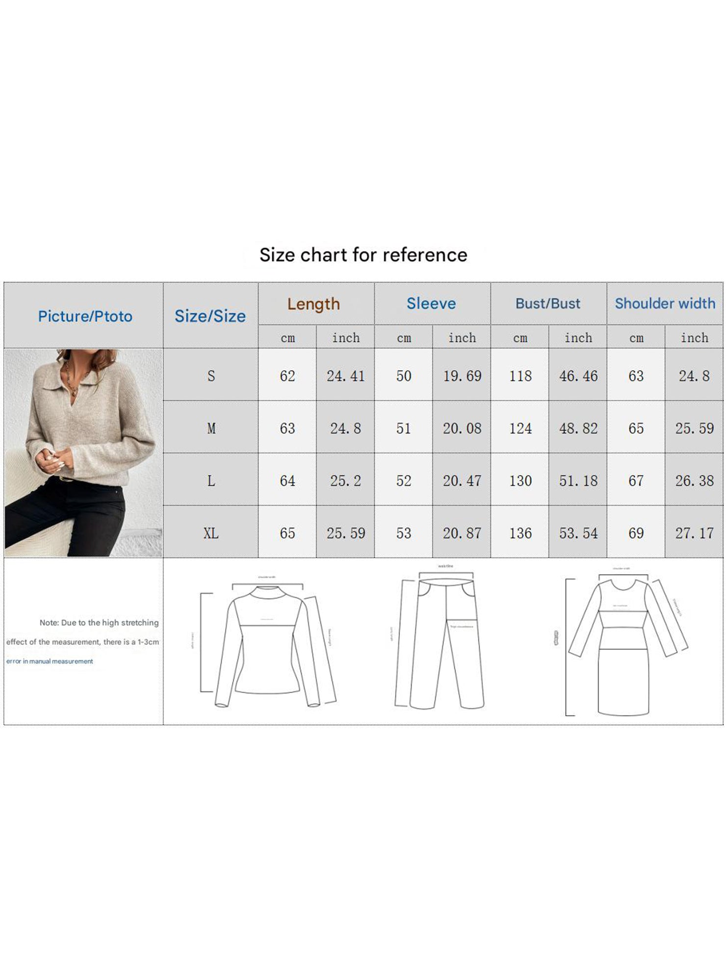 Long-sleeved POLO collar solid color sweater