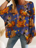 Diamond Hollow Bat Pumpkin Bat Sweater