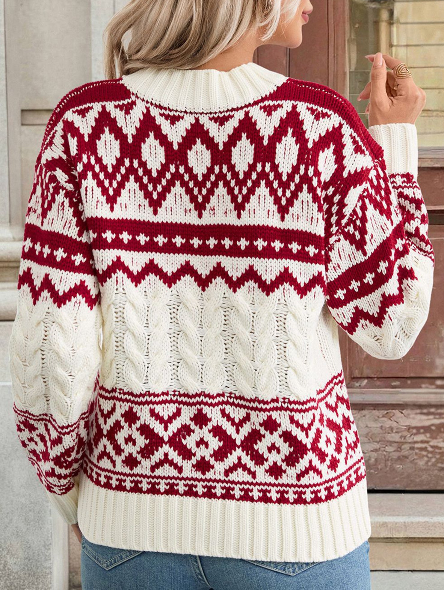 Vintage Christmas Crew Neck Sweater