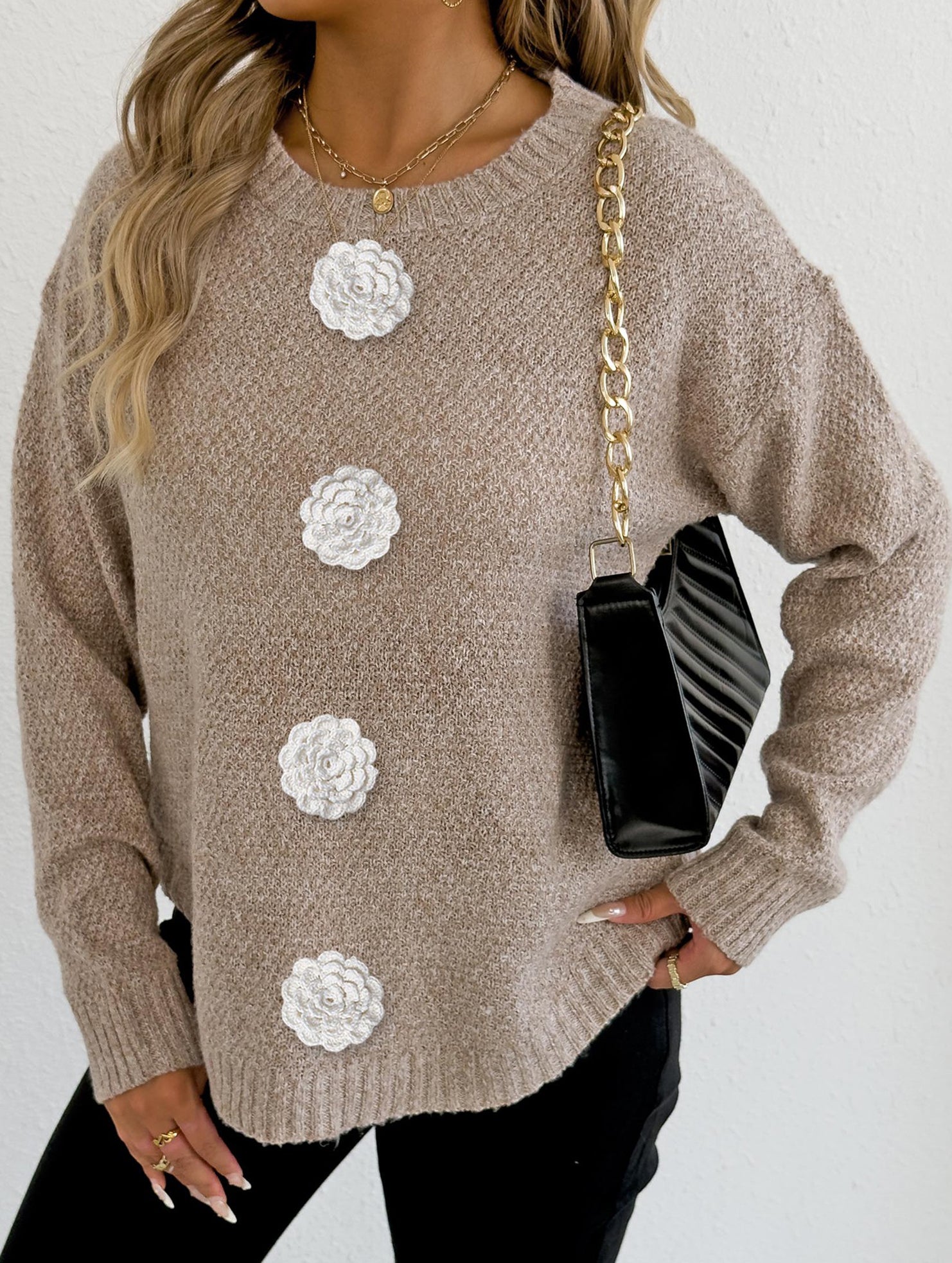 casual bottoming shirt pullover sweater