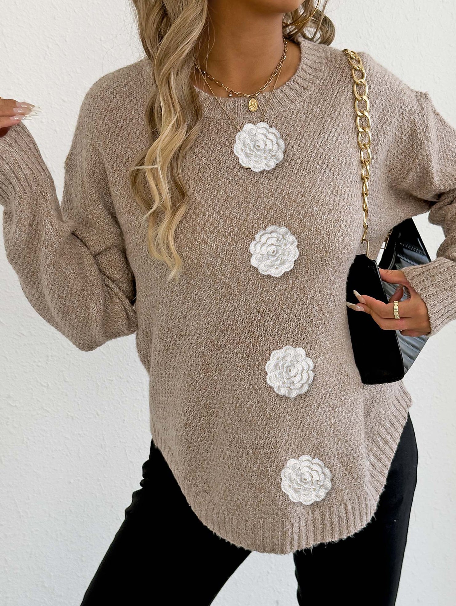 casual bottoming shirt pullover sweater