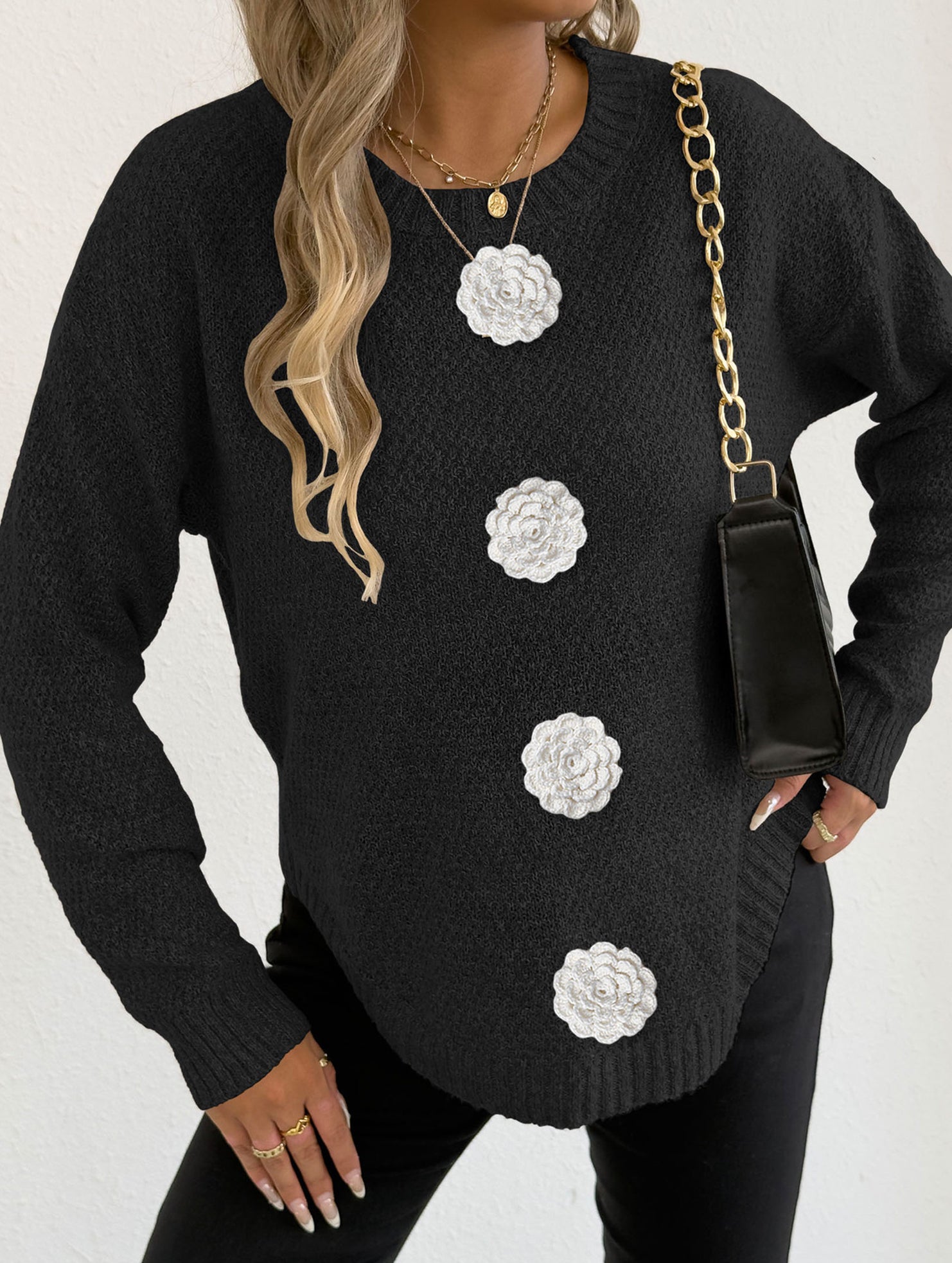 casual bottoming shirt pullover sweater