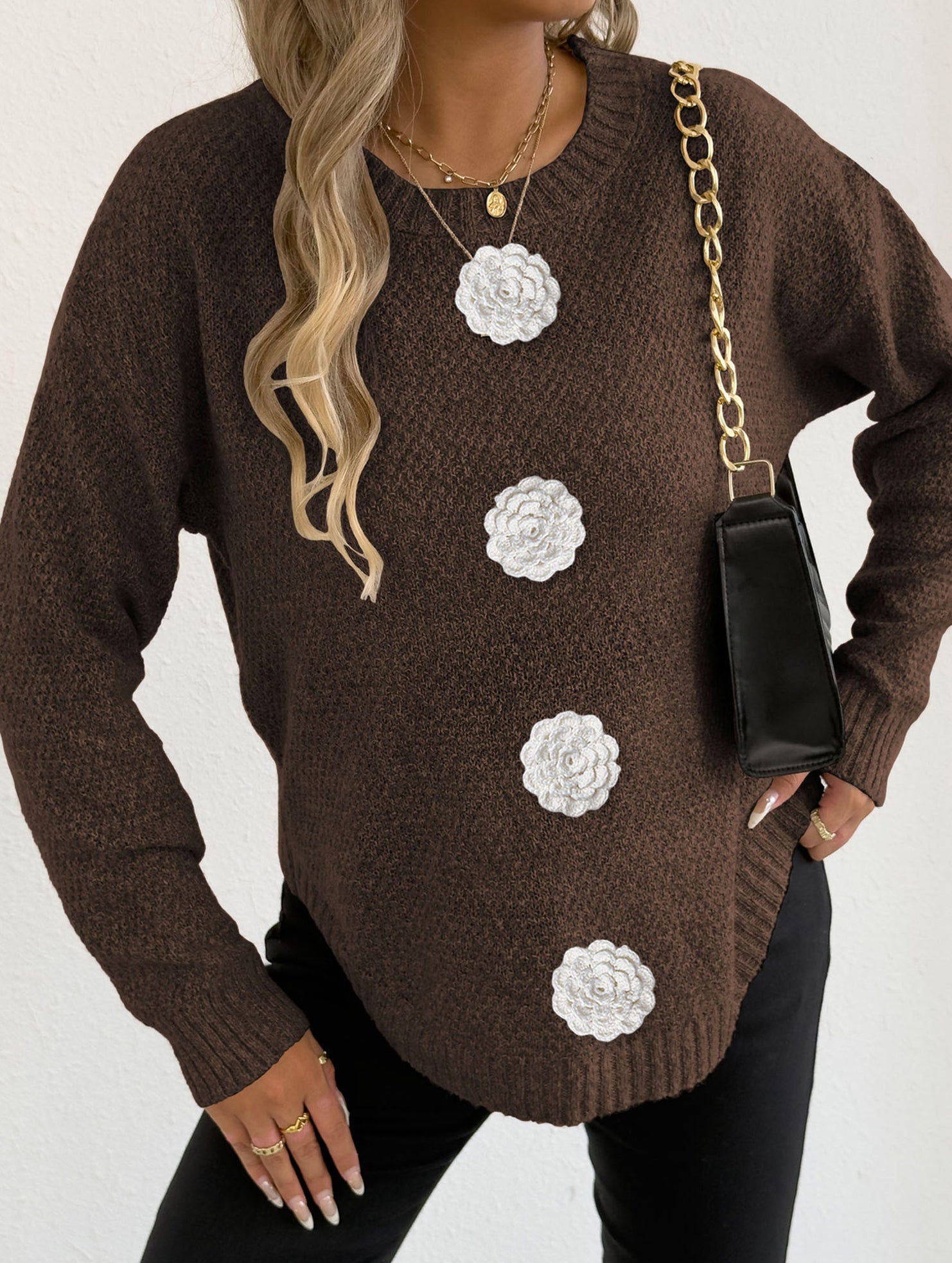 casual bottoming shirt pullover sweater