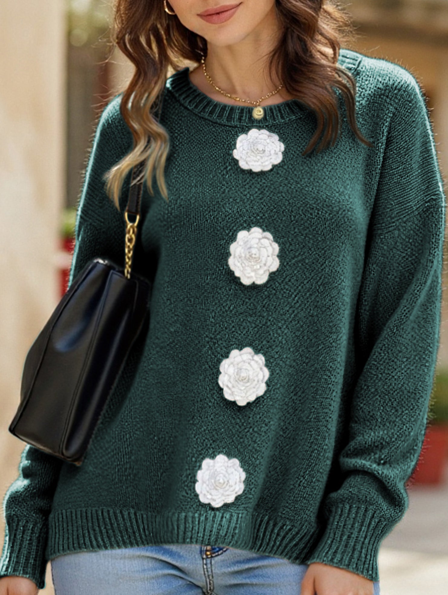 casual bottoming shirt pullover sweater