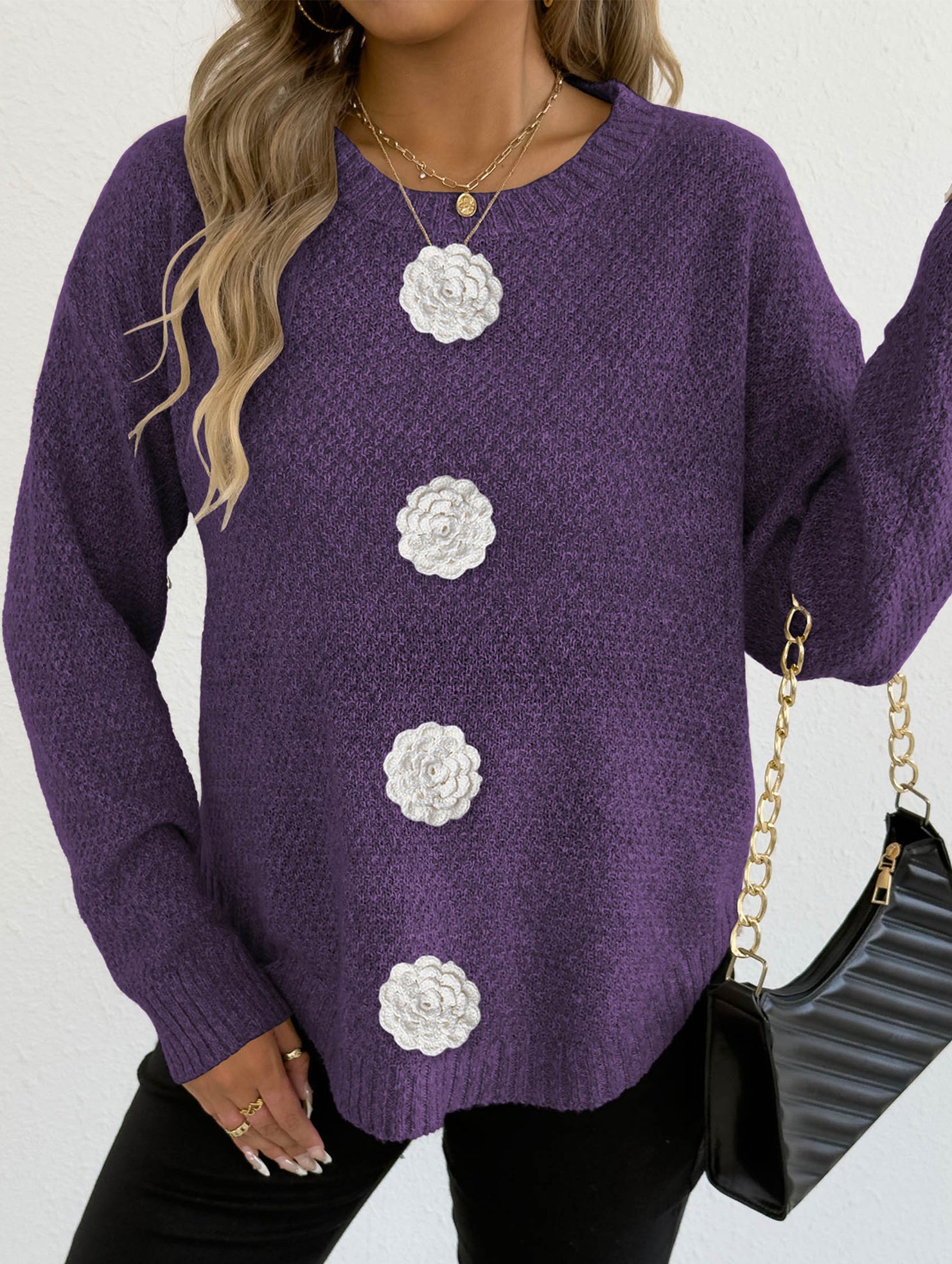 casual bottoming shirt pullover sweater