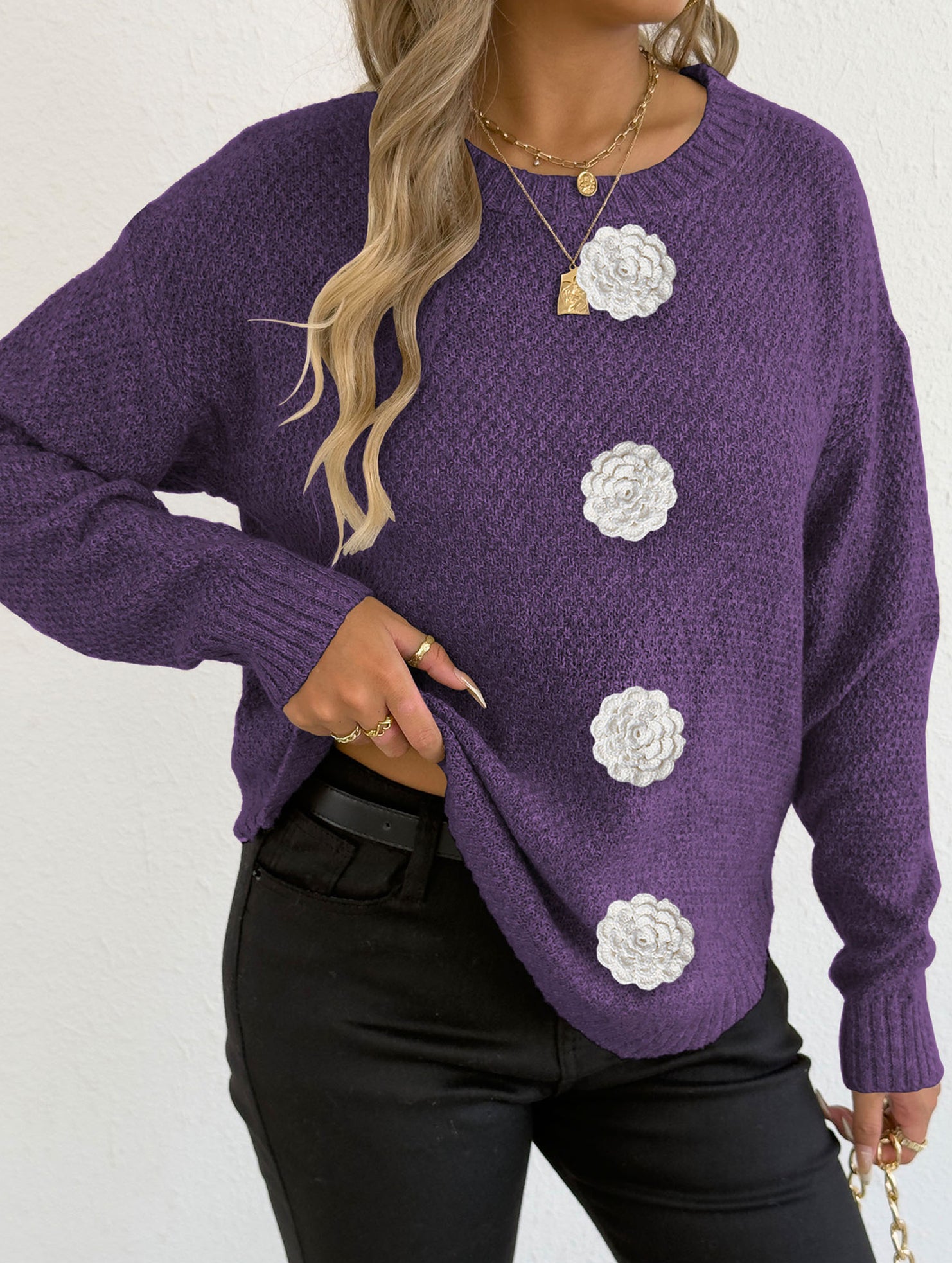 casual bottoming shirt pullover sweater