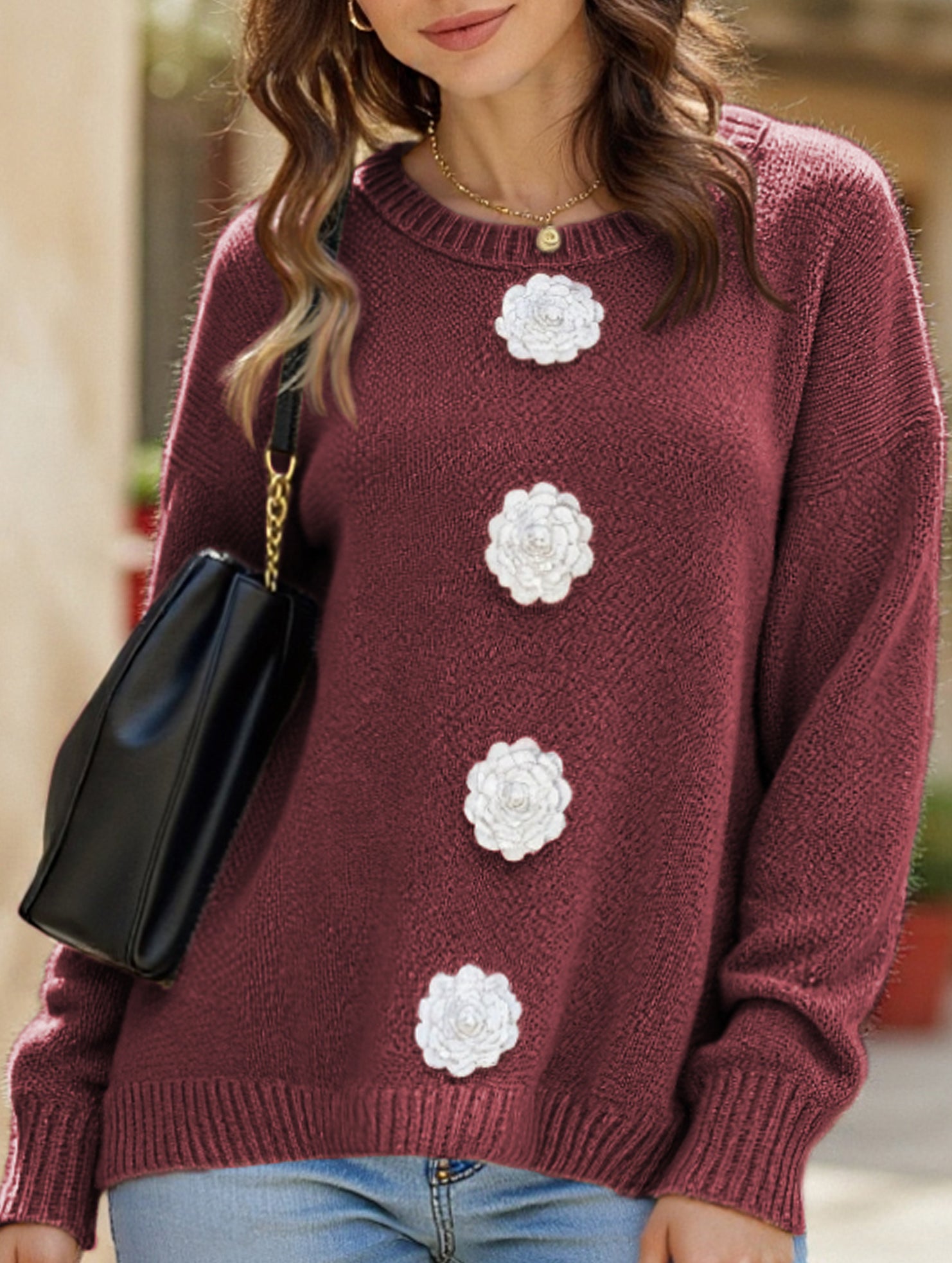 casual bottoming shirt pullover sweater