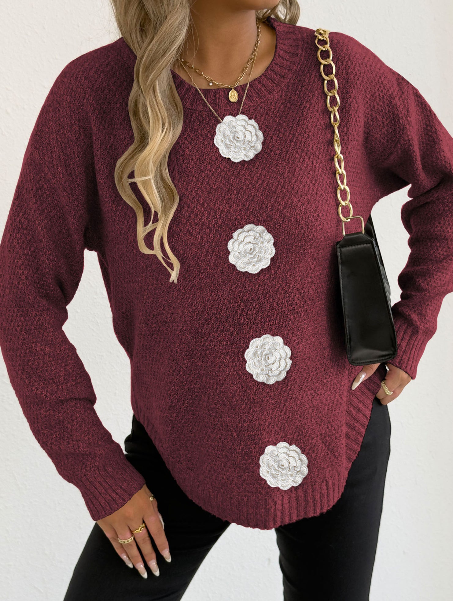 casual bottoming shirt pullover sweater